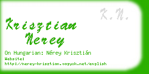 krisztian nerey business card